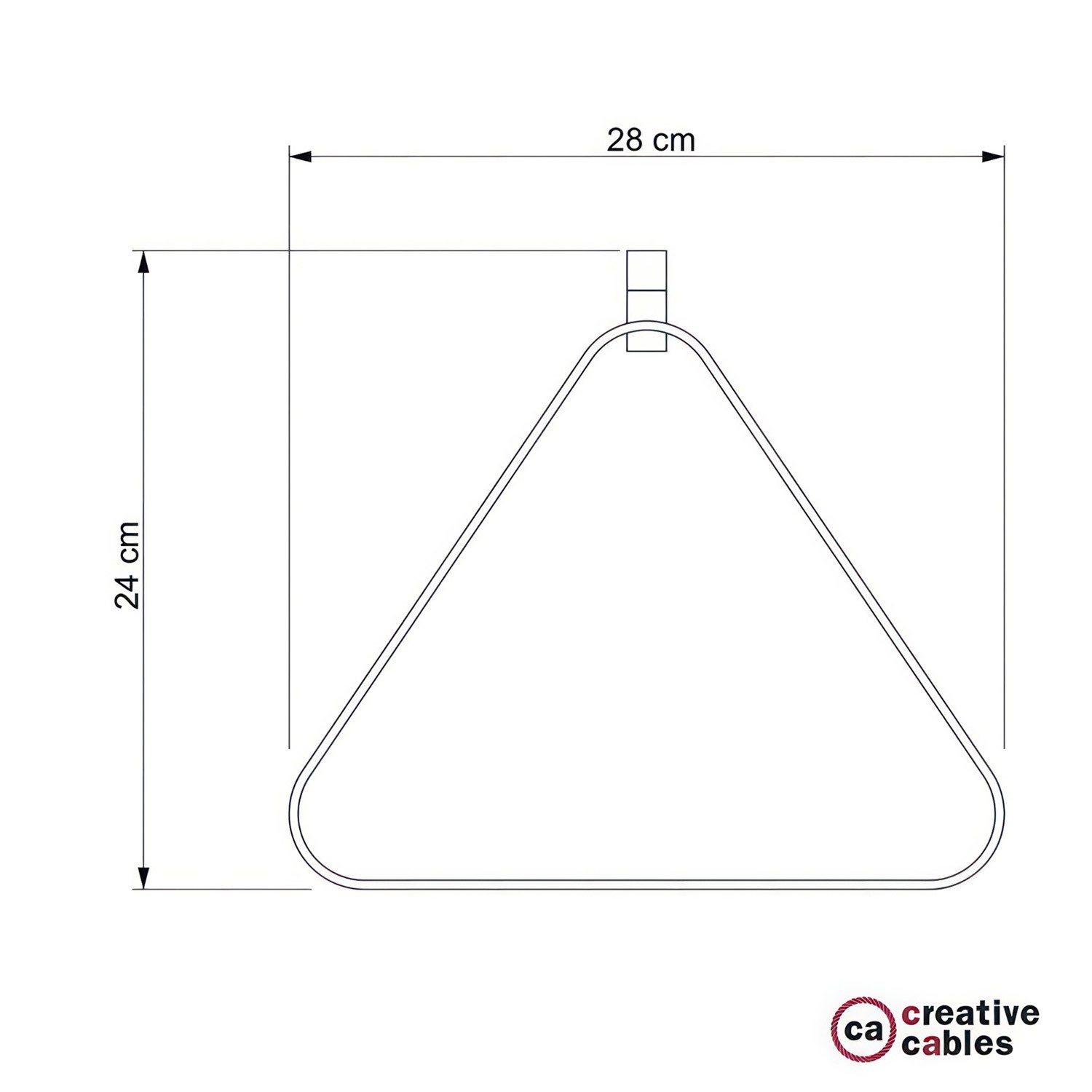 Duedì Apex metalen lampenkap met E27 lamphouder