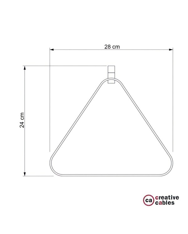 Abat-jour métallique Duedì Apex avec cache douille métallique et douille E27