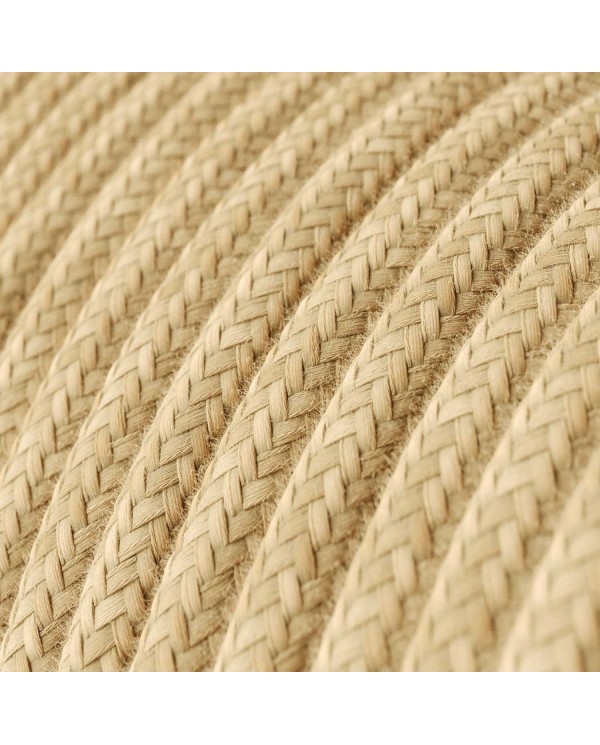 MoCo Posaluce Cubetto de liège naturel, fourni avec câble textile, interrupteur et prise bipolaire