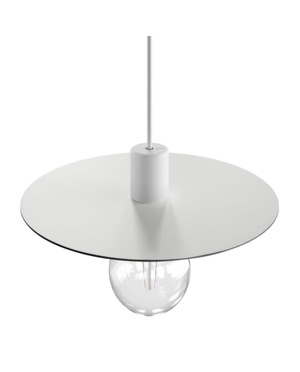 Plat Ellepì oversize en Dibond pour suspensions d’extérieur, diamètre 40 cm - Made in Italy