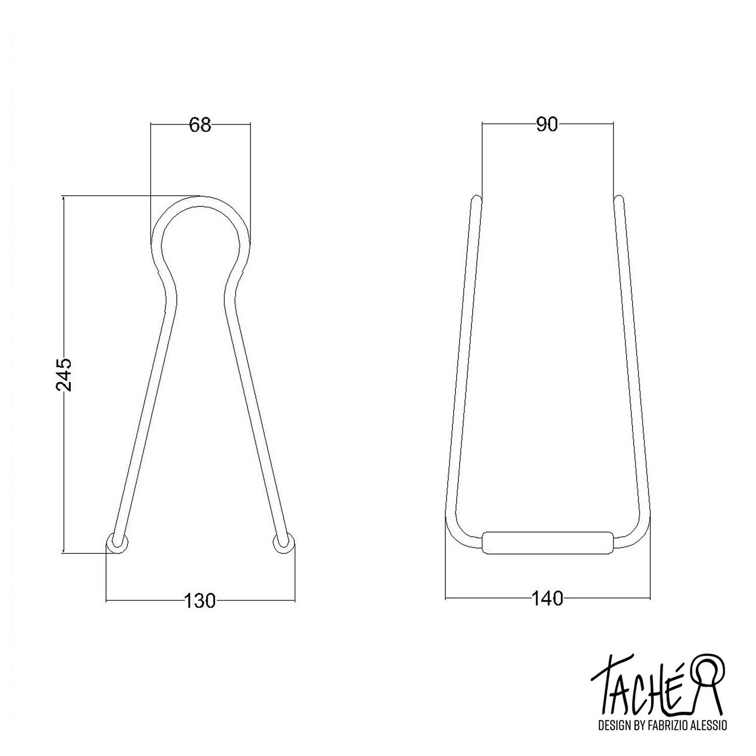 Taché, support pour ampoule