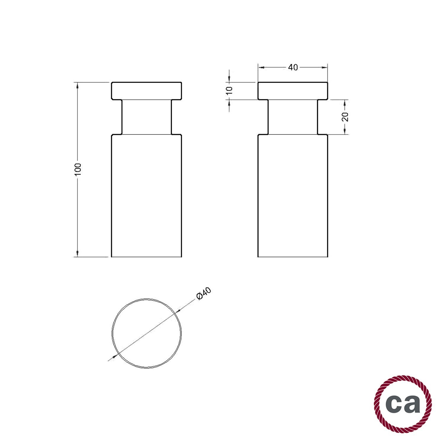 Rolé, passe-câble en bois, fixation murale pour lampe à suspension