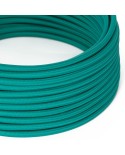 Câble textile Turquoise brillant - L'Original Creative-Cables - RM71 rond 2x0,75mm / 3x0,75mm