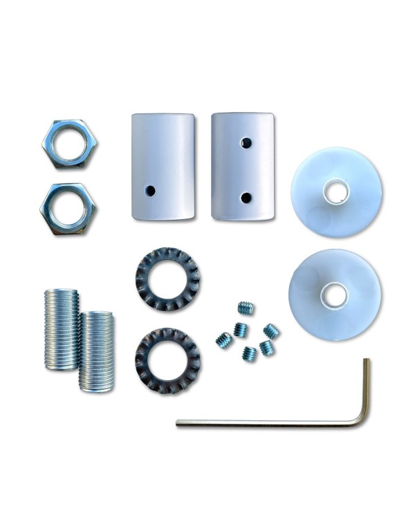 Kit Creative Flex flexibele buis bekleed met titanium RM75 stof met metalen eindstukken