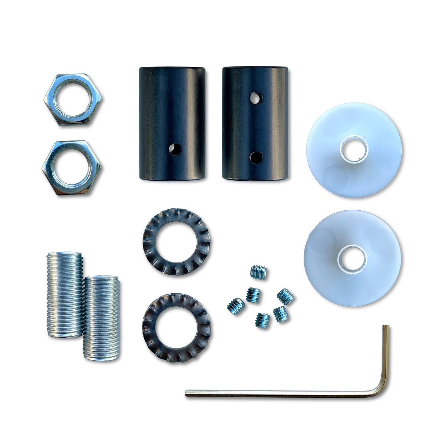 Kit Creative Flex flexibele buis bekleed met titanium RM75 stof met metalen eindstukken