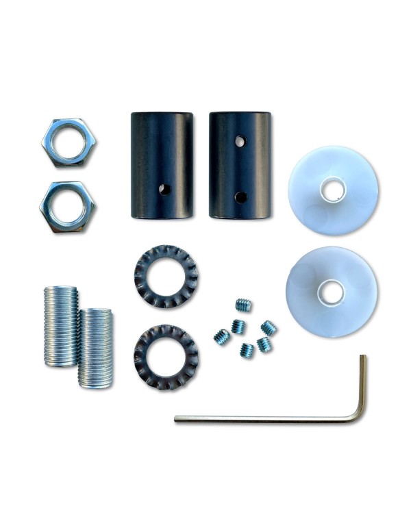 Kit Creative Flex flexibele buis bekleed met titanium RM75 stof met metalen eindstukken