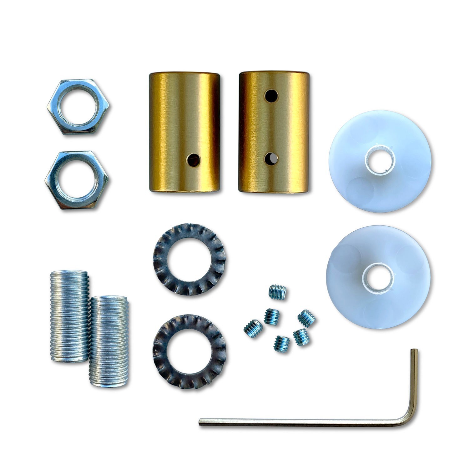 Kit Creative Flex flexibele buis bekleed met titanium RM75 stof met metalen eindstukken