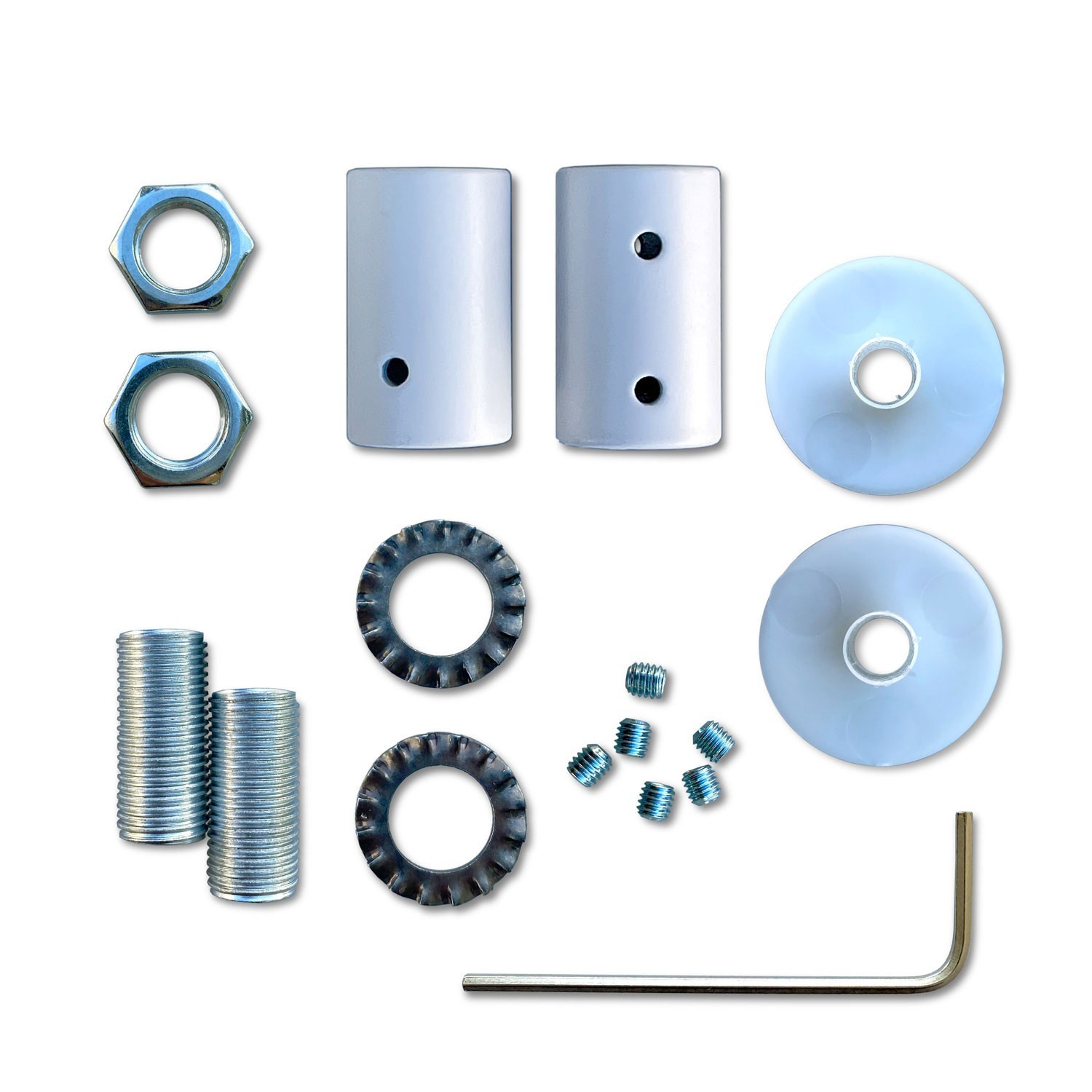 Kit Creative Flex flexibele buis bekleed met marineblauwe RM20 stof met metalen eindstukken