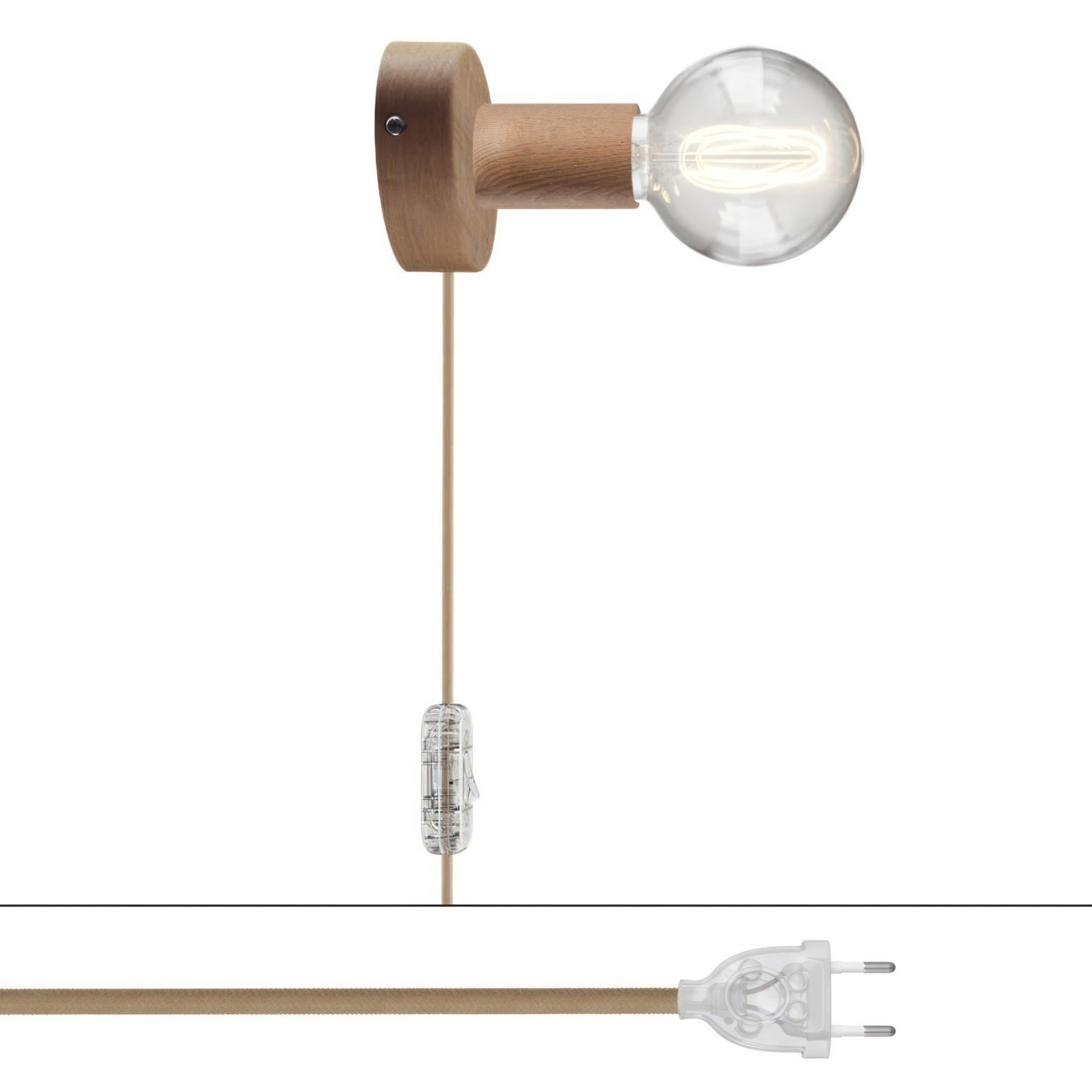 Lampe Spostaluce en bois