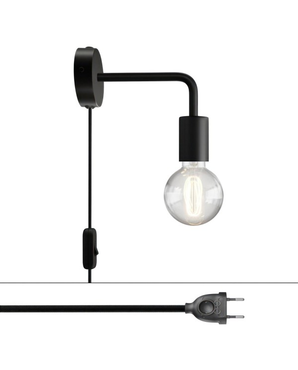 Lampe Spostaluce en métal avec extension courbée