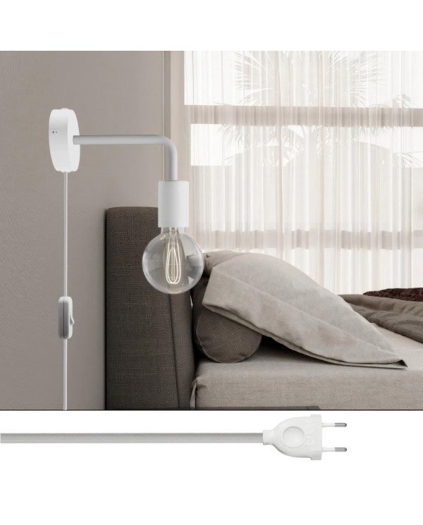 Lampe Spostaluce en métal avec extension courbée