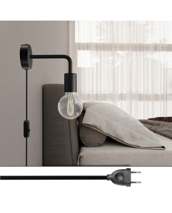 Lampe Spostaluce en métal avec extension courbée