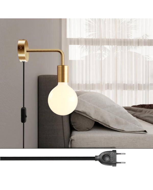 Lampe Spostaluce en métal avec extension courbée