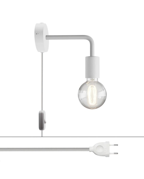 Lampe Spostaluce en métal avec extension courbée