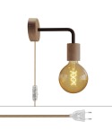 Lampe Spostaluce en bois avec extension courbée