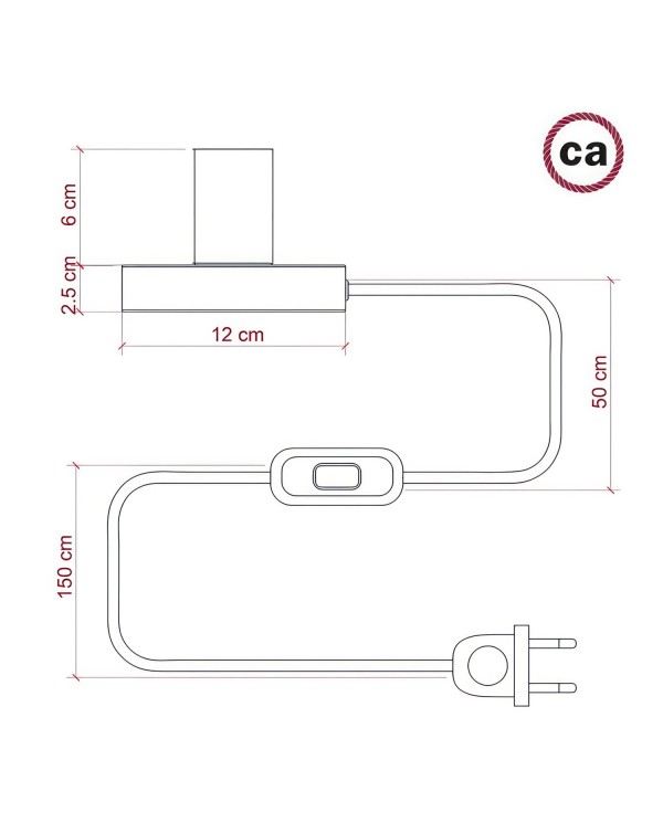 Posaluce - metalen tafellamp