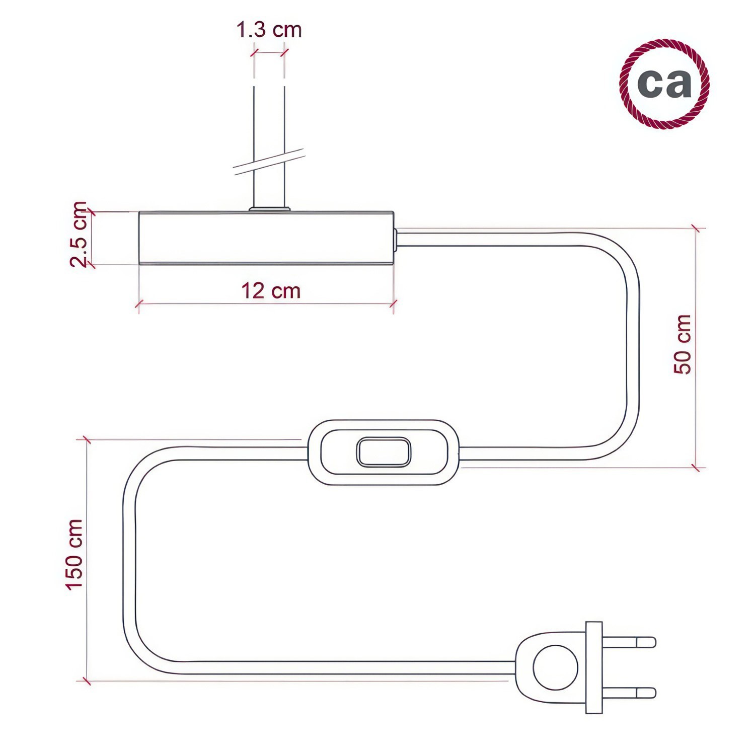 Alzaluce voor lampenkap - metalen tafellamp