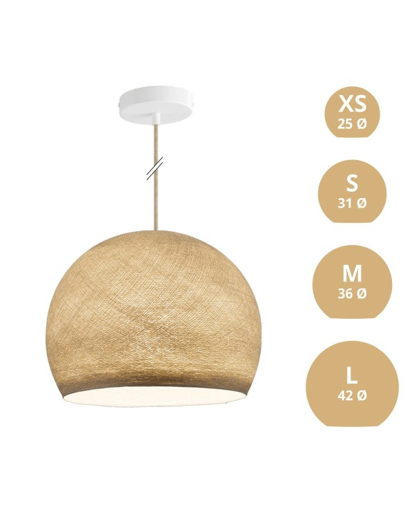 Lampe suspension avec abat-jour Cupola