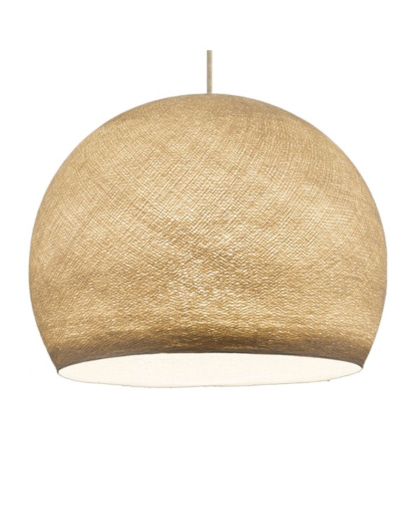 Hanglamp met hangemaakte Dome Lampenkap