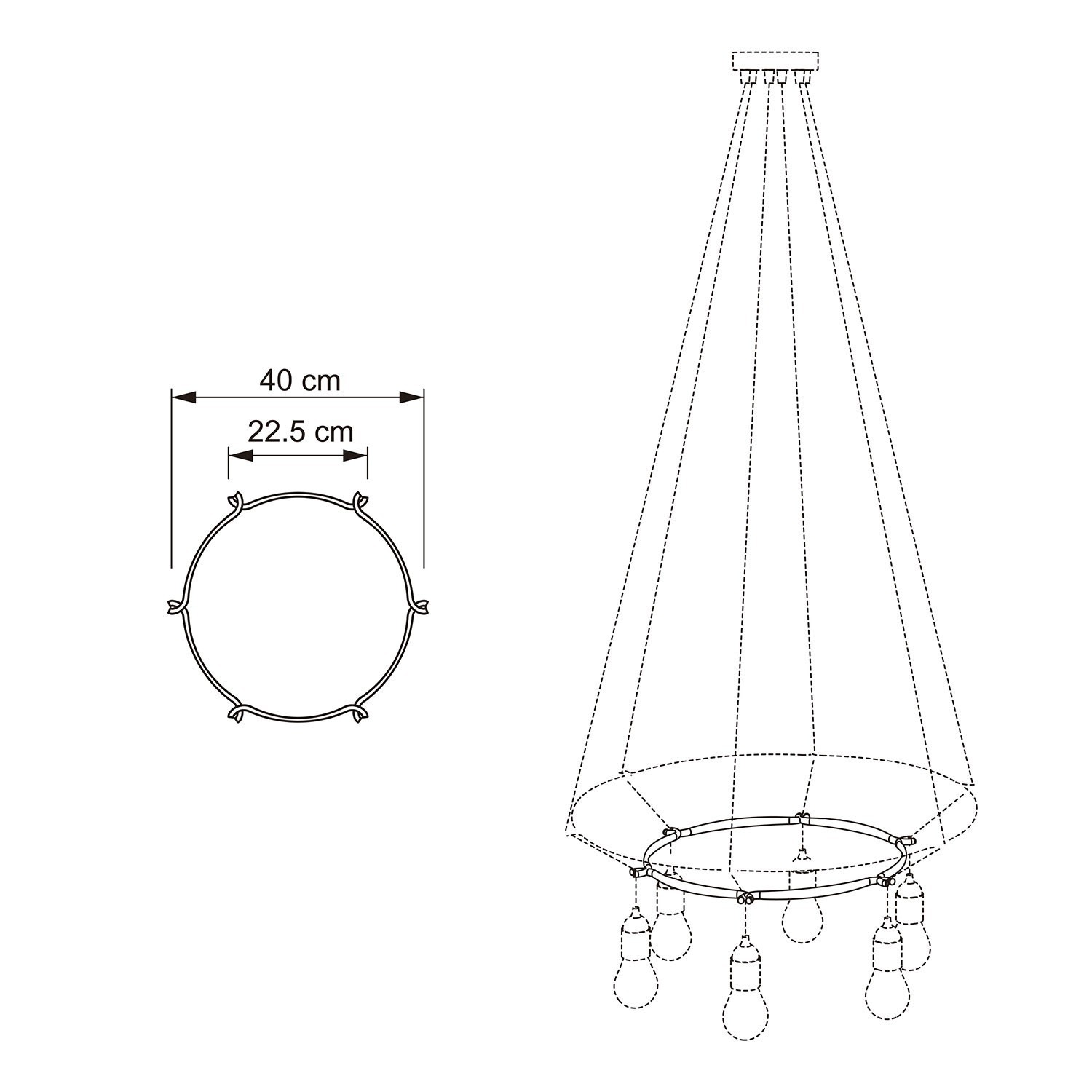 Cage Cercle - Structure pour lustres