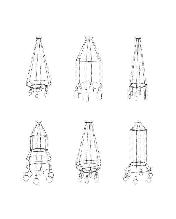 Cage Rond- Accessoire voor hanglampen