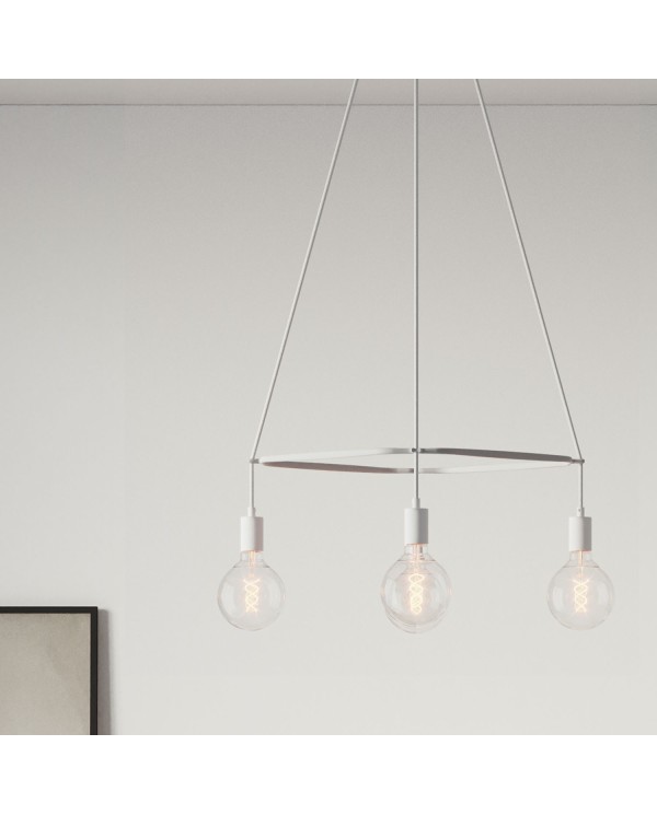 Lustre Cage avec 4 bras Globo