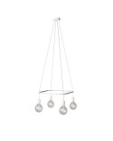 4 Pendels Cage Lamp Globe