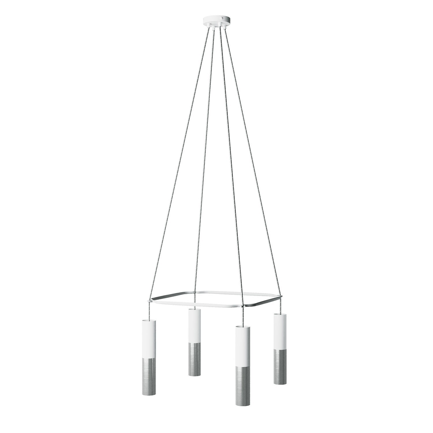 Lustre Cage avec 4 bras Tub-E14 Double