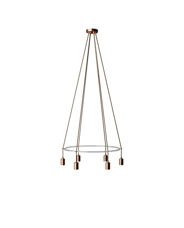 Lustre Cage avec 6 bras Globo