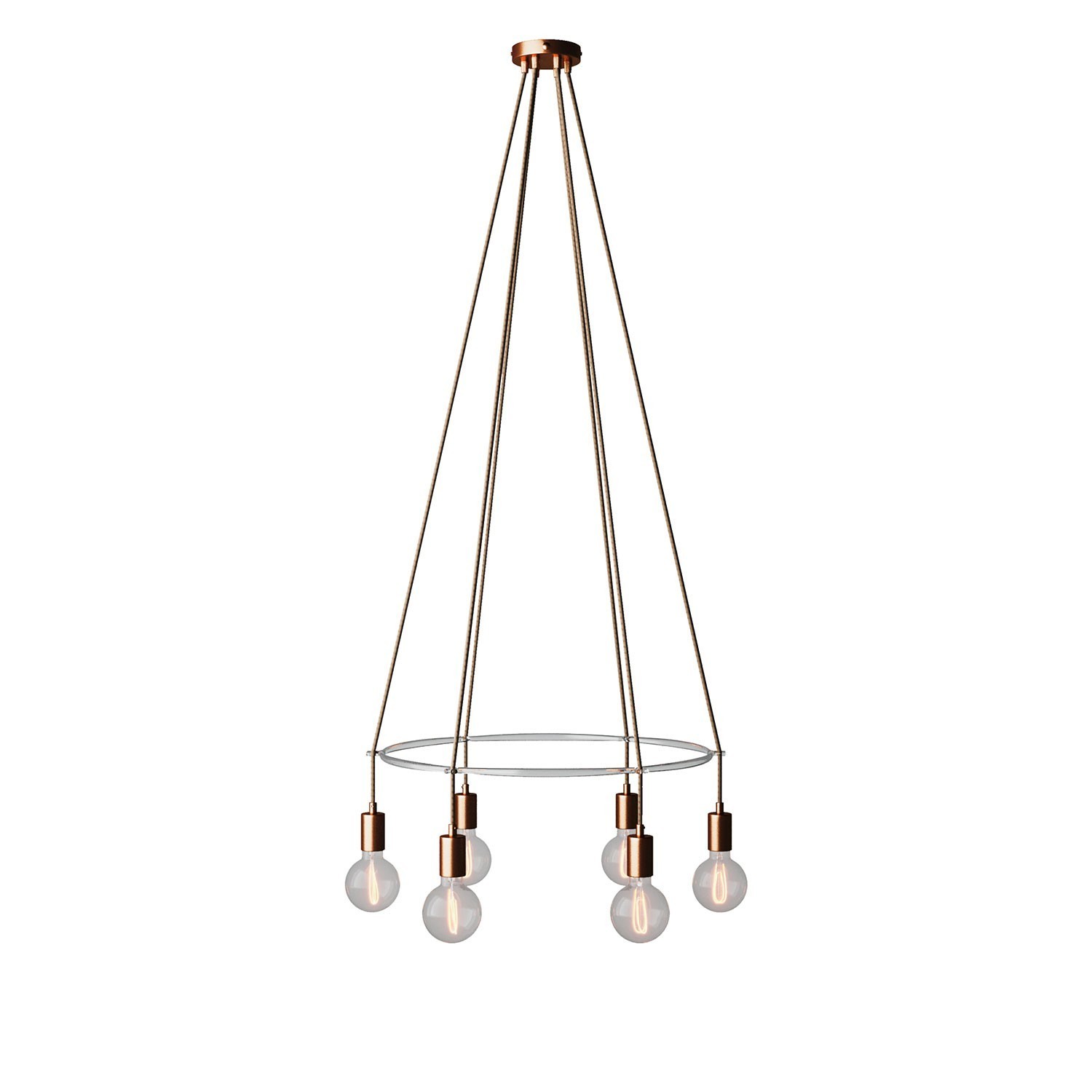 Lustre Cage avec 6 bras Globo