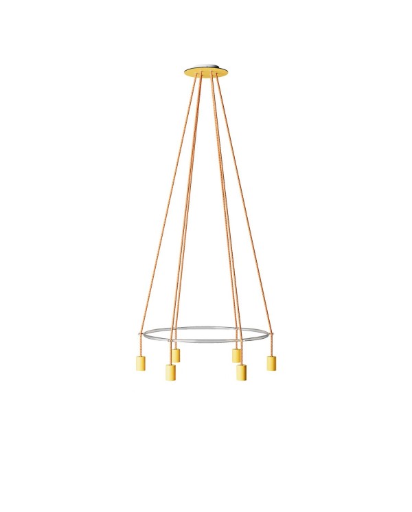 Lustre Cage avec 6 bras Edison ST64