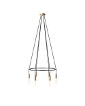 6 Pendels Cage P-Light Lamp