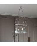 Lustre 2 Cage avec 4 bras Bona Pastel