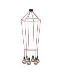 Lustre 2 Cage avec 6 bras Globo