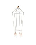 6 Pendels dubbele Ring Cage P-Light Lamp