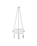 Lustre 3 Cage avec 4 bras Tub-E14