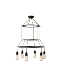 Lustre 3 Cage avec 6 bras Edison ST64