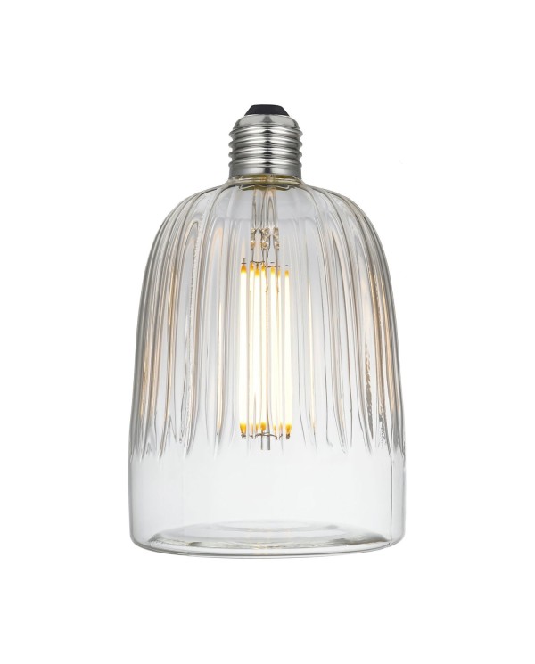 Lampe Fermaluce Elle en métal avec ampoule Crystal