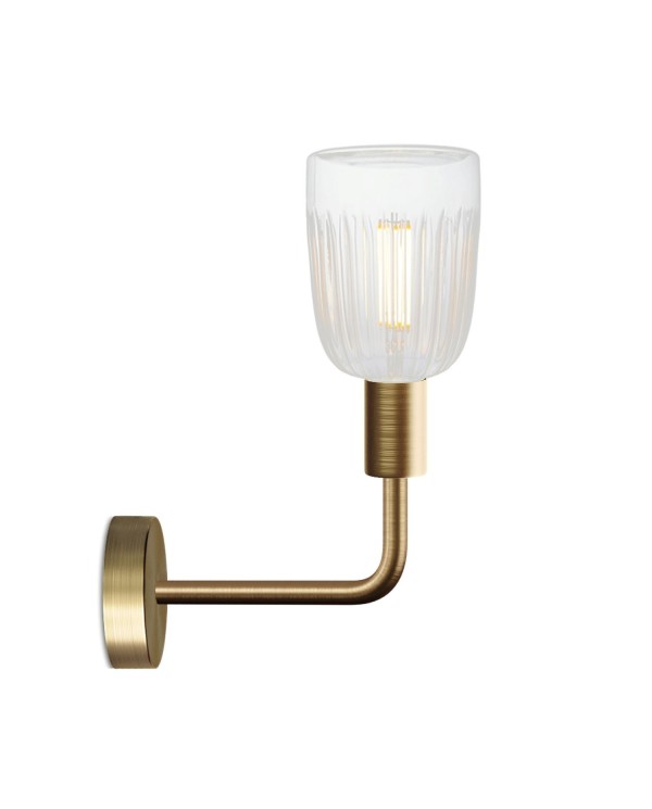 Lampe Fermaluce Elle en métal avec ampoule Crystal