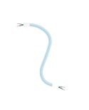 Kit Creative Flex tube flexible recouvert de tissu blue ciel RM76 avec bornes métalliques