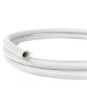 Creative-Tube, tube flexible avec revêtement tissu Effet Soie Blanc RM01, diamètre 20 mm