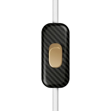 Interrupteur unipolaire Creative Switch couleur fibre de carbone - Bronze