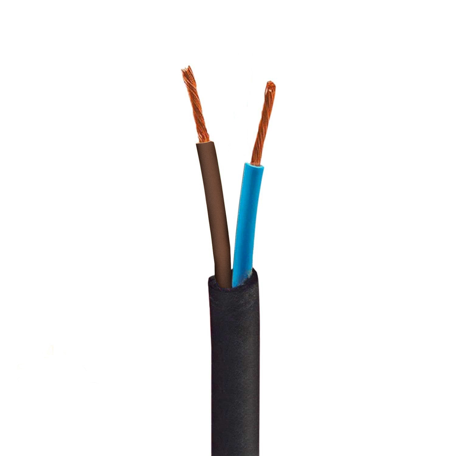 UV-bestendige ronde elektrische kabel met Turquoise SZ11 stoffen voering voor buitengebruik - Compatibel met Eiva Outdoor IP65