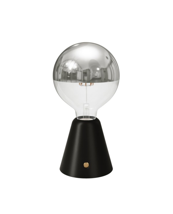 Draagbare en oplaadbare Cabless01 LED-lamp met zilveren Half Sphere lichtbron