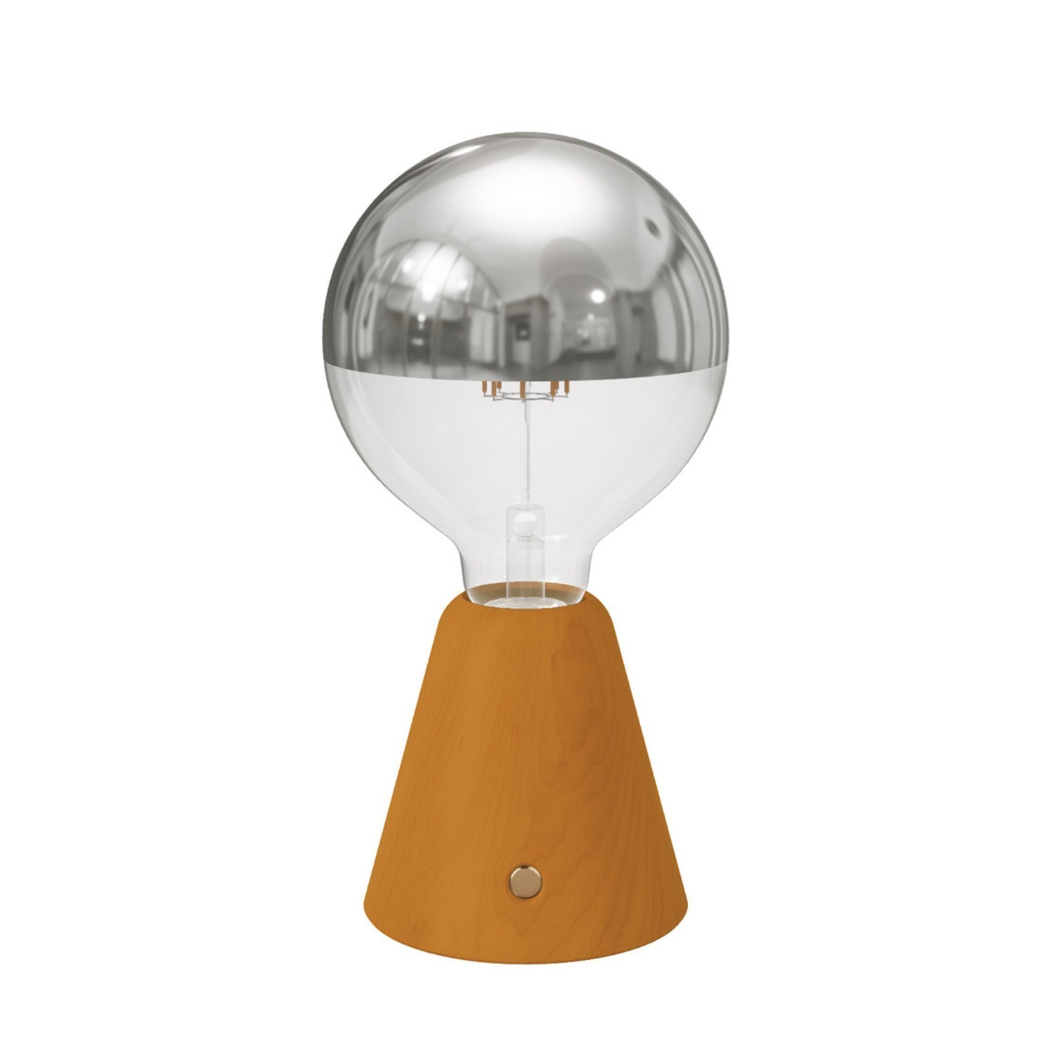 Draagbare en oplaadbare Cabless01 LED-lamp met zilveren Half Sphere lichtbron