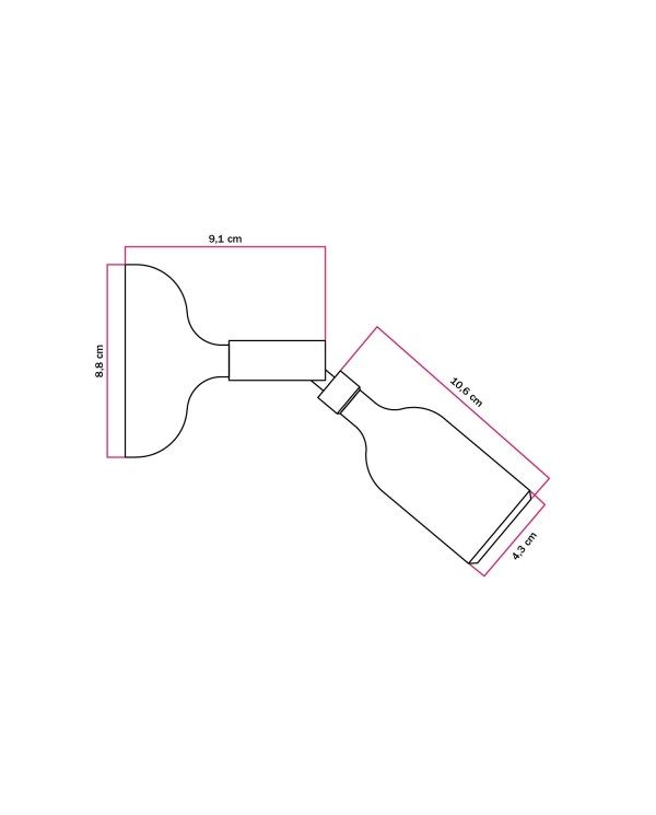 Lampe Fermaluce en silicone avec articulation