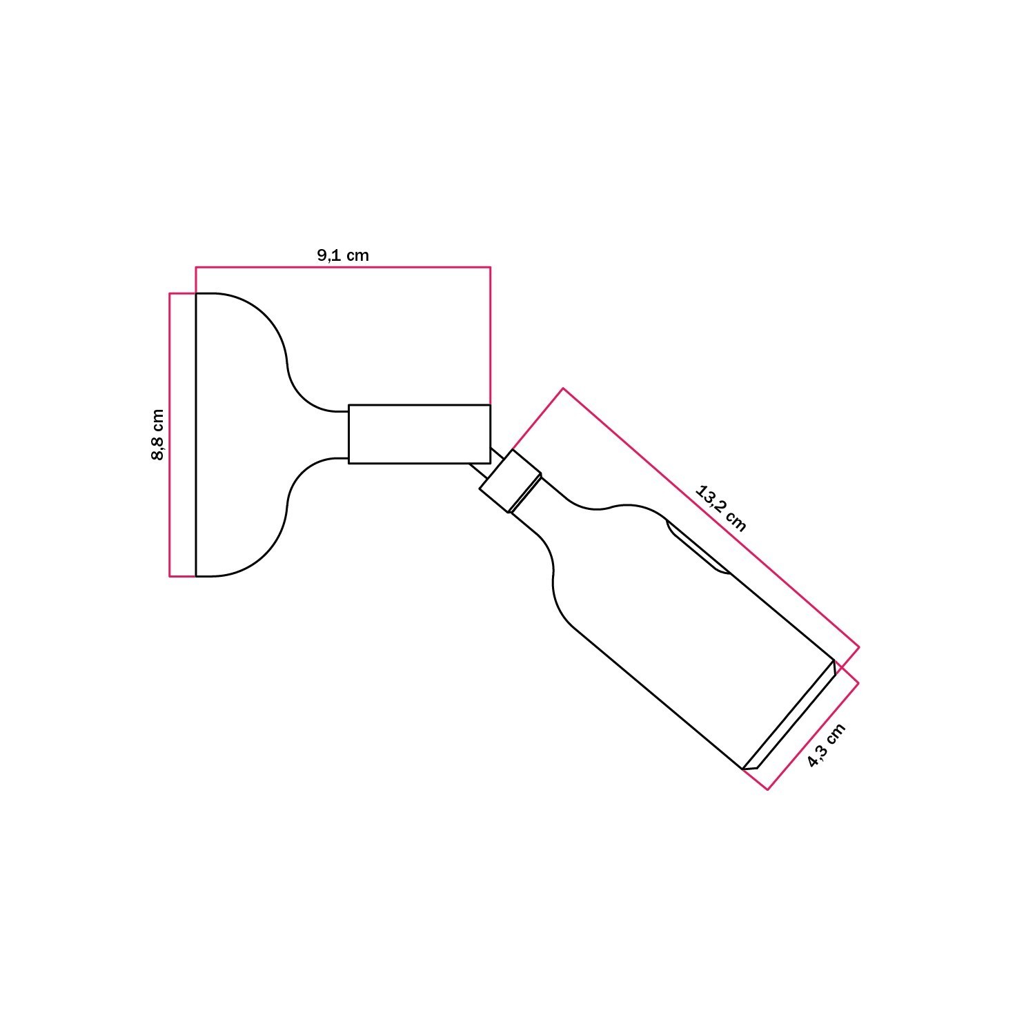 Lampe Fermaluce en silicone avec articulation et interrupteur intégré