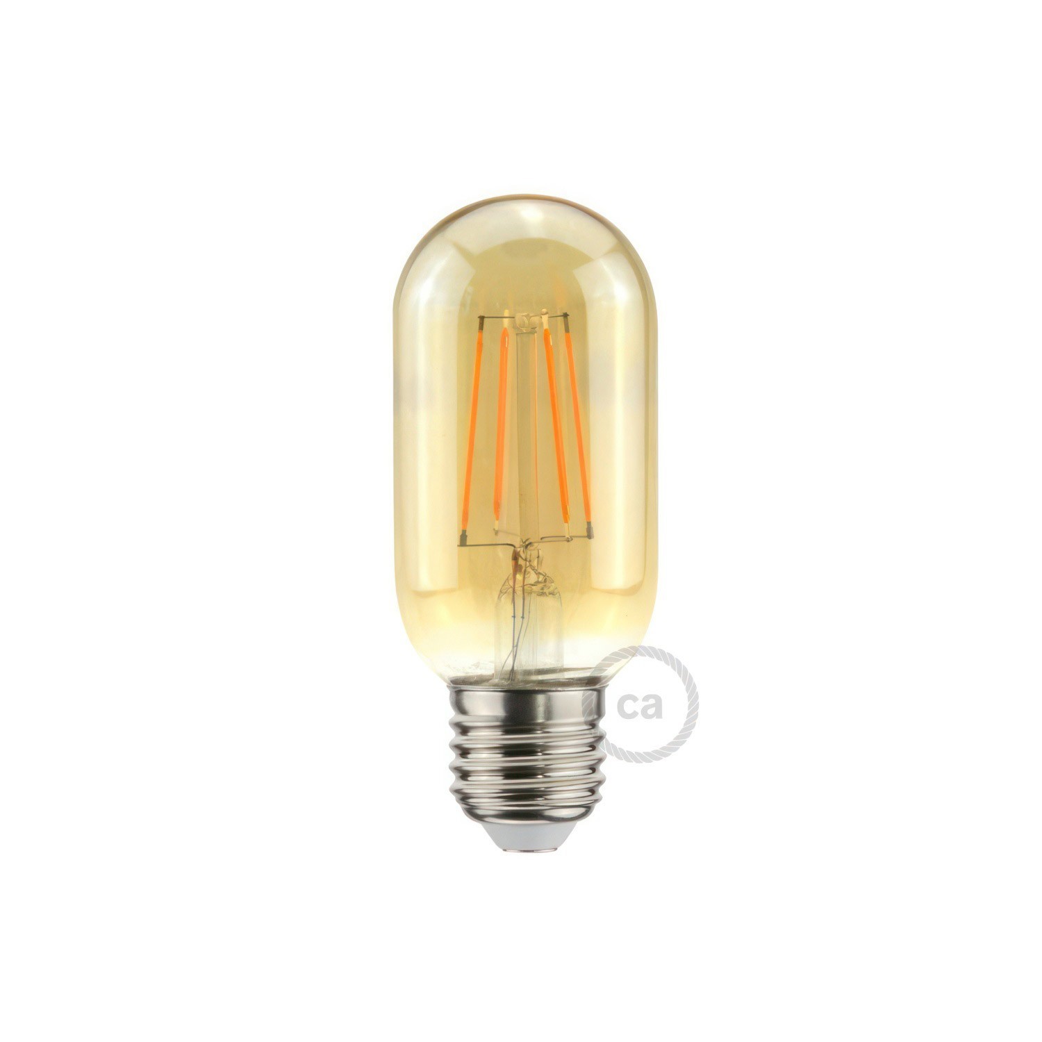 Ampoule Dorée Valve LED T45 5W 360Lm E27 2000K Dimmable