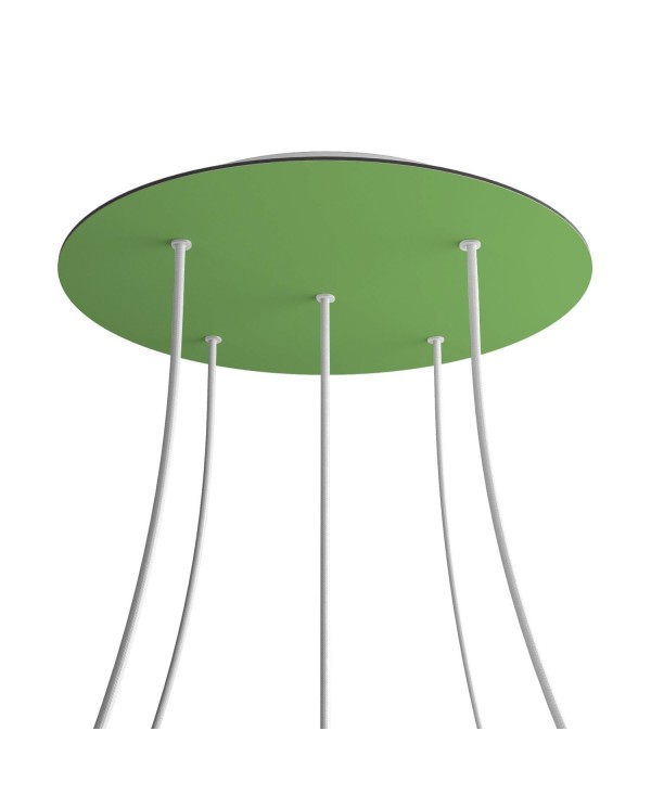 Rosace XXL Rose-One rond de 400 mm de diamètre avec 5 trous et 4 trous latéraux