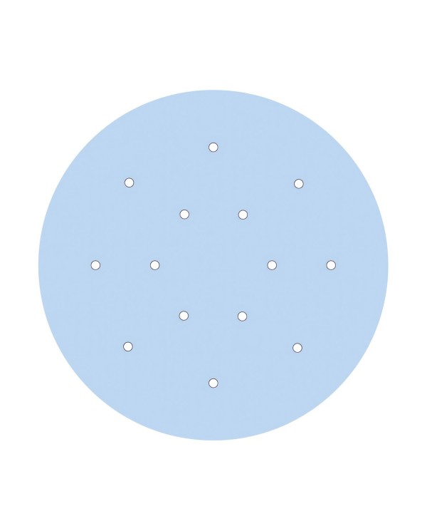 Rosace XXL Rose-One rond de 400 mm de diamètre avec 14 trous et 4 trous latéraux